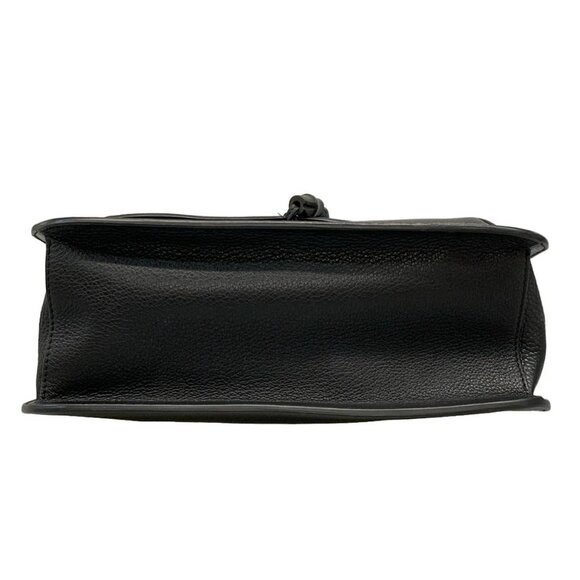 GUCCI Bamboo Daily 370826 Black Leather Shoulder Bag - Picture 5 of 15